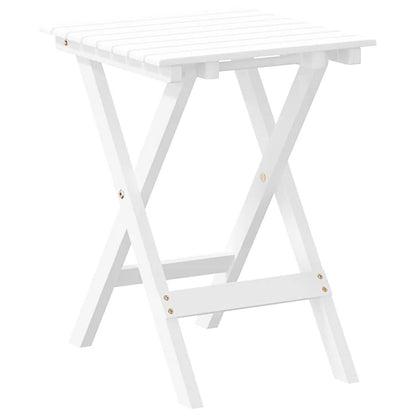 291348 - VIDAXL Tavolinë Bistro e palosshme e Bardhë 46x46x47 cm Materiali Dru