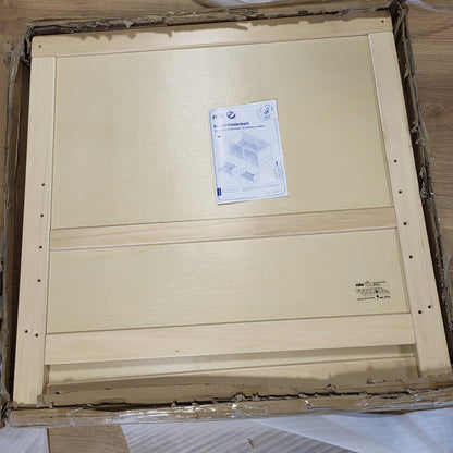 292118 - EASY SLEEP Krevat për foshnje, 70 x 140 cm, 3 rregullime lartësie, dru natyral