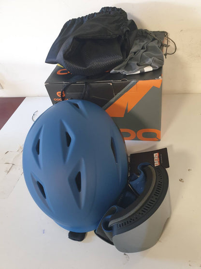 292430 - ODOLAND HELMETË SKIJIMI, MADHËSI E RREGULLUESHME, 10 VRIMA VENTILIMI, BLU E ERRËT, PËR BURRA DHE GRA