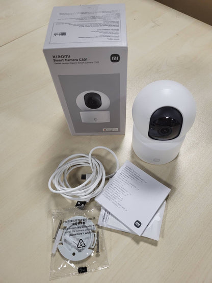 292871 - XIAOMI Kamera Inteligjente C301, Rezolucion 2K, Mbrojtje Privatësie, Shikim me Ngjyra Natën, Panorama e Plotë, Zbulim Personi, Audio Dy-Kahëshe