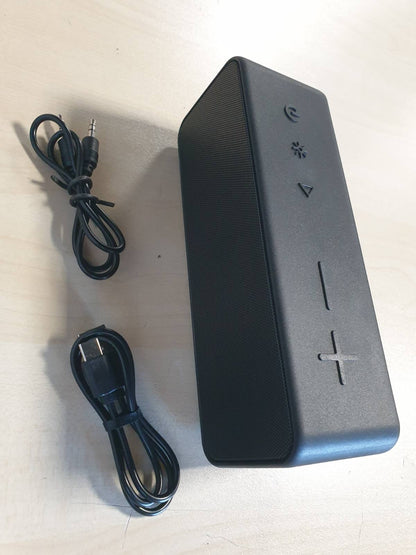 293039 - ORTIZAN Altoparlant Bluetooth, Kuti Muzikore Bluetooth 5.3, Drajverë të Dyfishtë Basi, Bateri 24 orë, 6 Efekte Ndriçimi, Rezistencë ndaj Ujit IPX6, Rreze 20 m, Thirrje pa Duar, AUX-IN, Çiftim TWS
