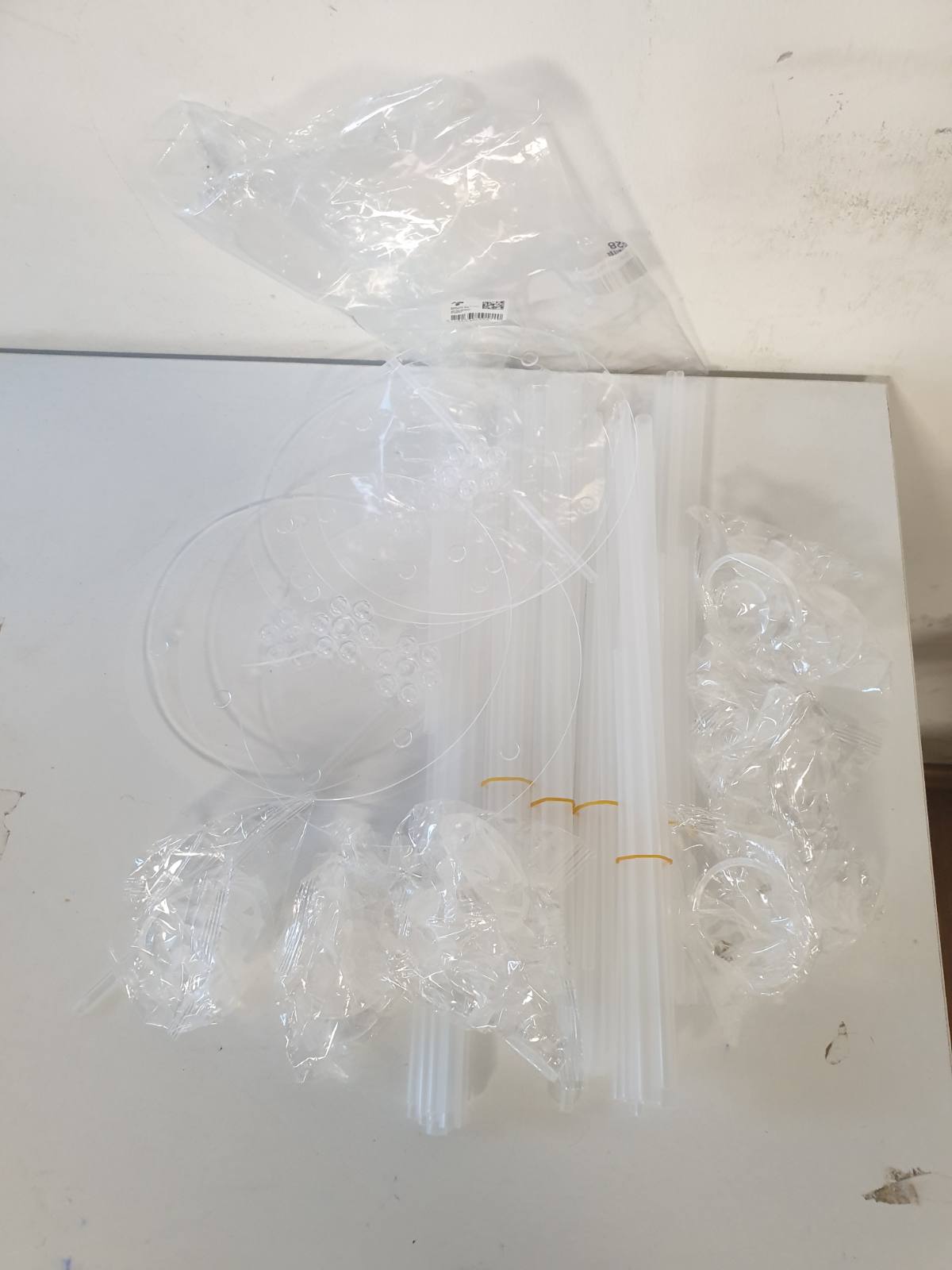 294202 - Mbajtëse për Tullumbace, 6 sete mbajtësesh me shkopinj dhe mbajtëse, mbajtëse të ripërdorshme, set mbajtësesh transparente për dekorime ditëlindjeje dhe dasma