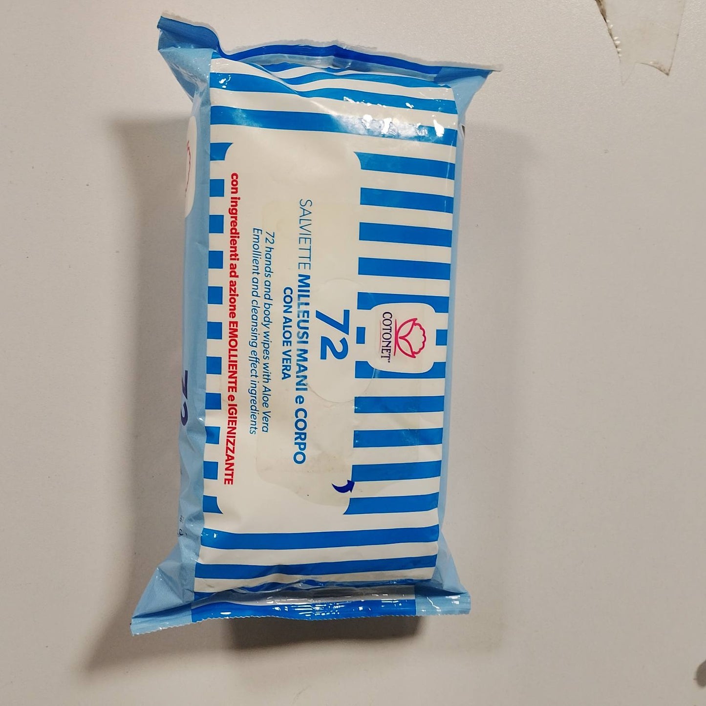 294642 - Qese e ripërdorshme me 72 peceta pambuku dhe aloe të parfumuara