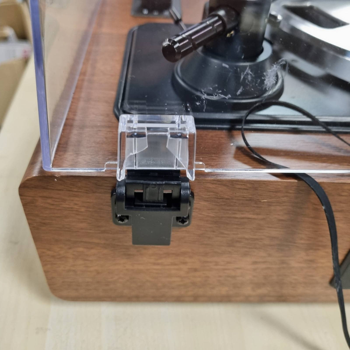 295025 - Gramafon vinili Bluetooth, Gramafon HiFi me Altoparlantë të Integruar, Paraamplifikator Fono, Fishek AT-3600L, 2 Shpejtësi 33/45 RPM, Gramafon Vintage (Arre)