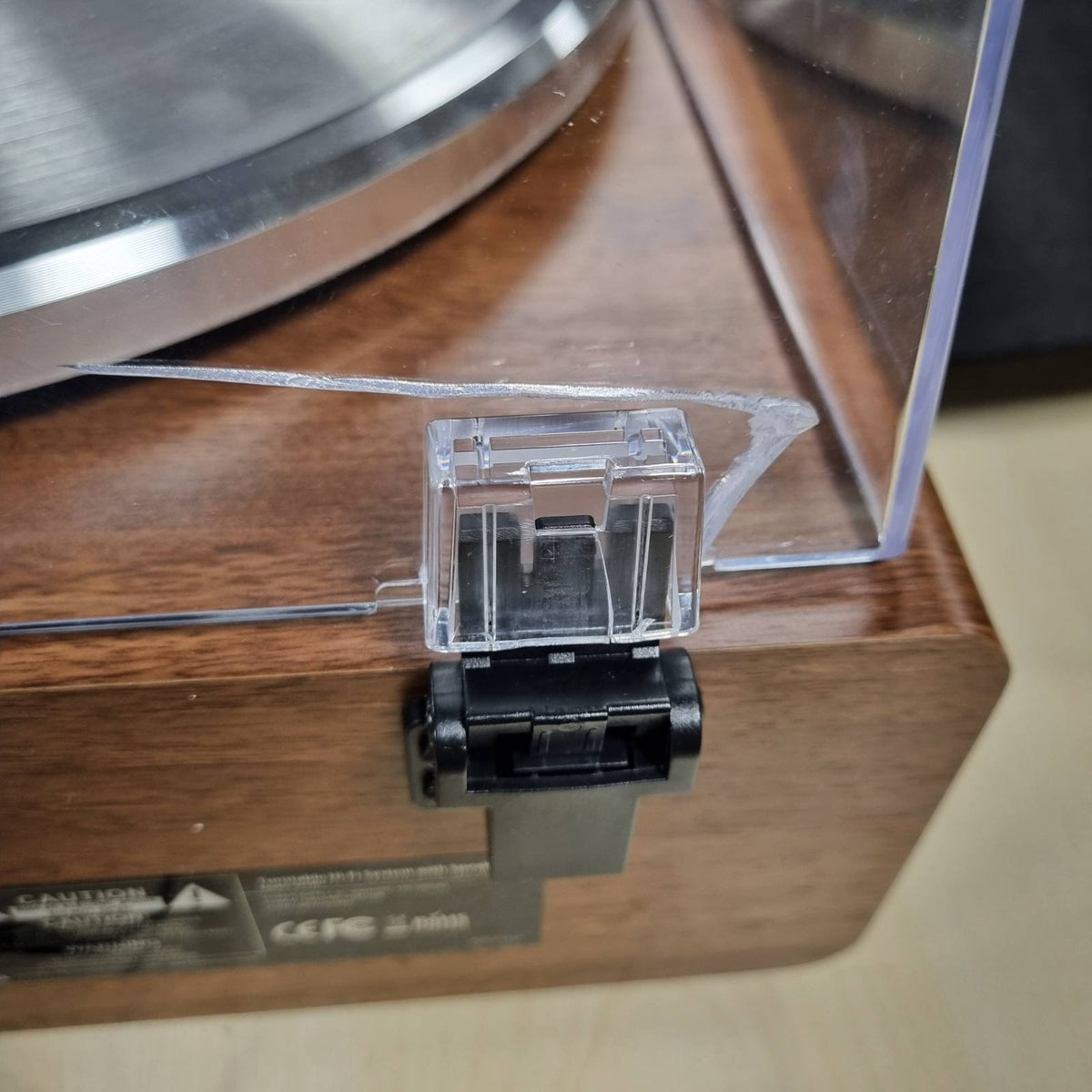 295025 - Gramafon vinili Bluetooth, Gramafon HiFi me Altoparlantë të Integruar, Paraamplifikator Fono, Fishek AT-3600L, 2 Shpejtësi 33/45 RPM, Gramafon Vintage (Arre)