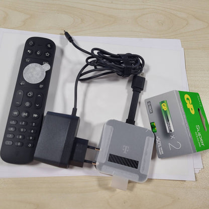 295110 - MAGENTA MagentaTV Stick i Gjeneratës së 2-të, Wi-Fi, 160 kanale HD, 4K UHD, HDR, transmetim i drejtpërdrejtë, shërbime (Netflix, Disney+, RTL+, DAZN, Wow), Google Play Store