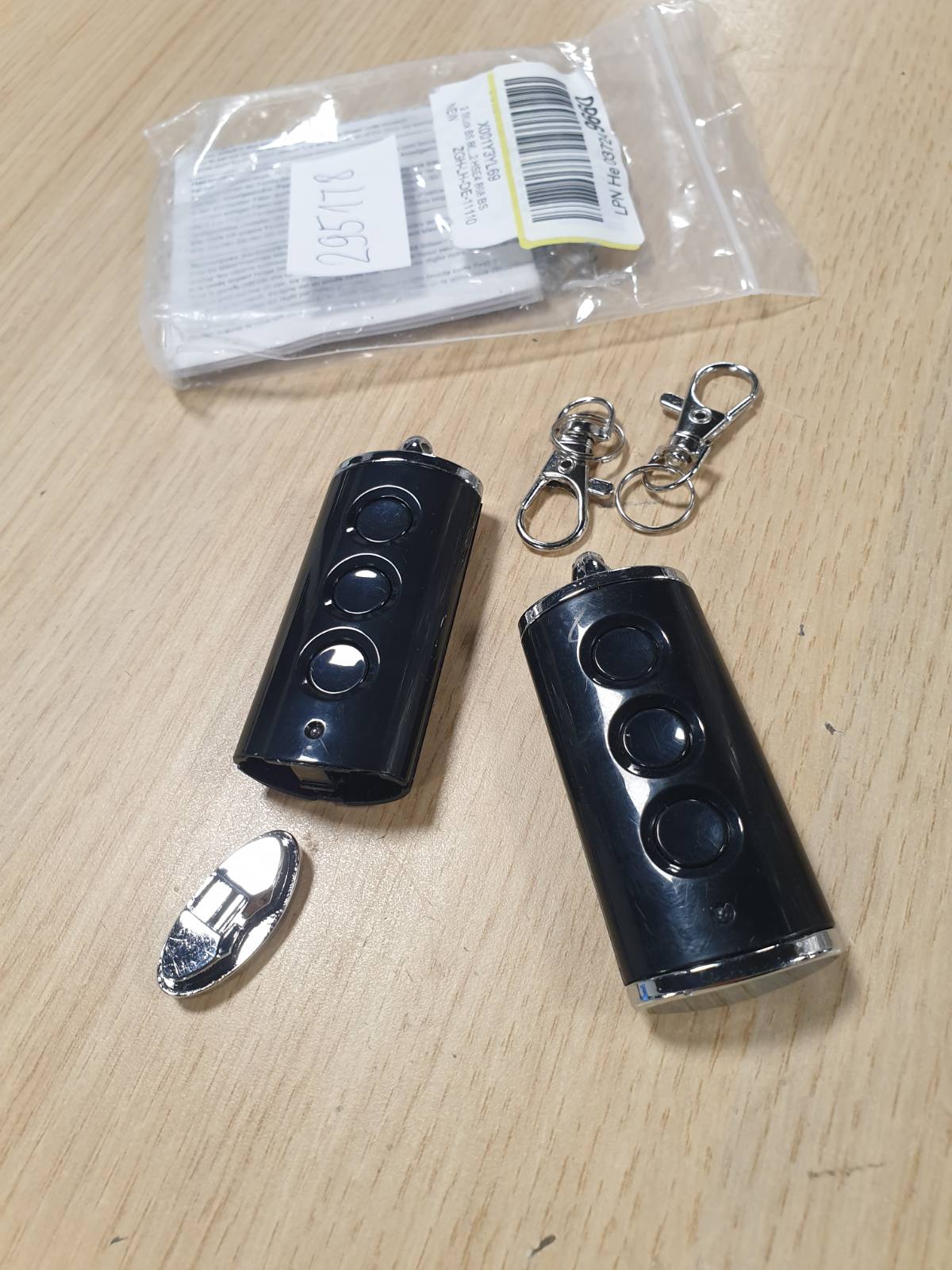 295178 - LAWOHO Paketë me 2 telekomanda Bisecur BS 868 MHz për derën e garazhit, të pajtueshme me transmetuesit manualë Hörmann BS Bisecur HSE1 HSE2 HSE4-868-BS, HS1 HS4 HS5 HSS4 HSP4 HSD2-868-BS