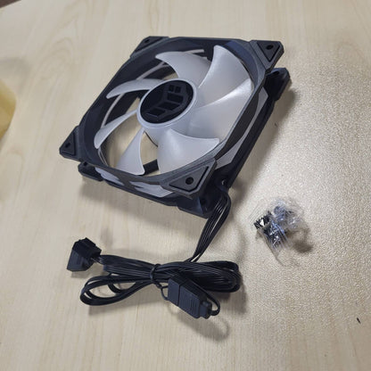 295301 - ASUS Ventilator me Kuti TUF Gaming TR120 ARGB, 120 mm PWM, 2000 RPM, 3.3 mm H2O, 77.4 CFM, 16 LED RGB të Adresueshme Individualisht, i Zi