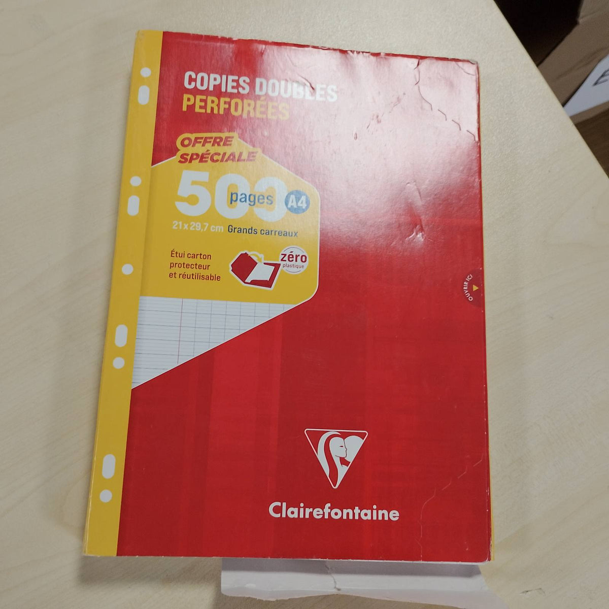 295422 - CLAIREFONTAINE 14791C Kuti me letër fotokopjimi A4 21x29.7 cm - 500 faqe - 90 g Letër e bardhë - Kuti e ripërdorshme