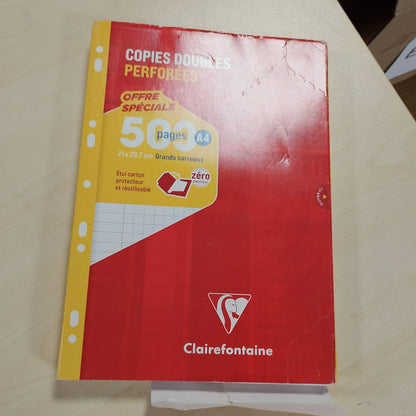 295422 - CLAIREFONTAINE 14791C Kuti me letër fotokopjimi A4 21x29.7 cm - 500 faqe - 90 g Letër e bardhë - Kuti e ripërdorshme