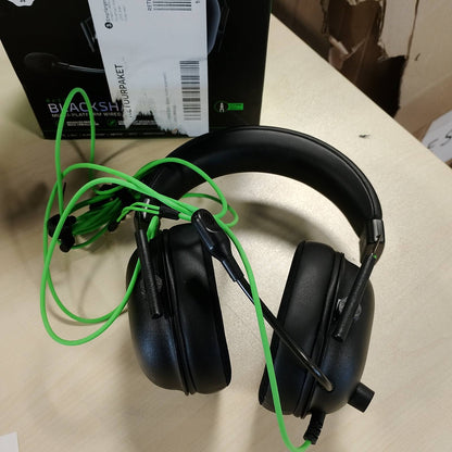 295583 - RAZER BLACKSHARK V2 X - Kufje Premium për Lojëra Esports (Kufje me tel me drajverë 50 mm, anulim zhurme për PC, Mac, PS4, Xbox One dhe Switch) të Zeza