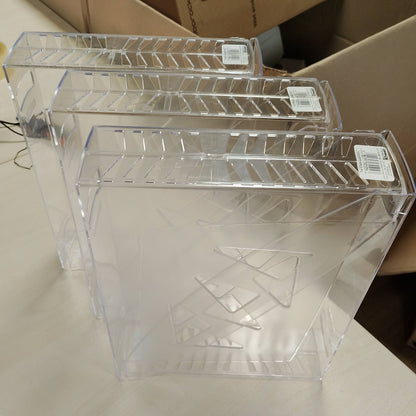 295851 - PRODUKTE ZYRTARE Dosje revistash A4, 10 copë, transparente, plastikë e fortë, organizues tavoline për revista