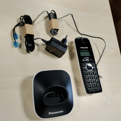 296013 - PANASONIC Telefon Dixhital Pa Tel KX-TG1611JTW, Njësi Baze dhe Një Telefon, ID e Thirrësit, Ekran LCD, Libër Telefonash, Memorie Rithirrjeje, Orë me Alarm, E Bardhë