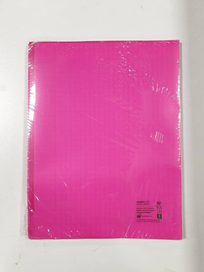 296232 - CLAIREFONTaine 984408AMZC Pako me 2 Fletore me Kapëse Koverbook 24x32 cm - 48 Faqe, me Vizatim të Gjerë, 90 gsm - Mbulesë Polipropileni - Ngjyra: Rozë