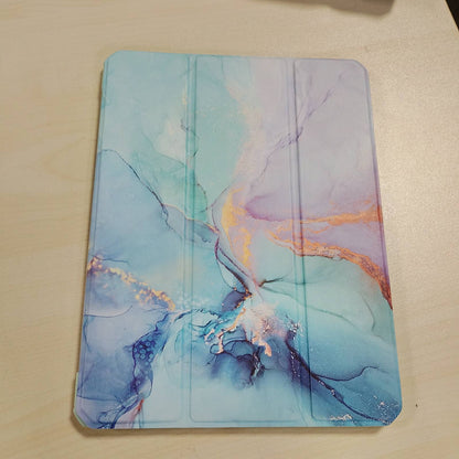 296253 - Fintie Mbrojtëse për iPad Air 11" M4/M3/M2 (2026/2025/2024), iPad Air Gjenerata e 5-të/Gjenerata e 4-të (2022/2020) 10.9", Mbrojtëse e hollë hibride kundër goditjeve me mbulesë të pasme transparente dhe mbajtëse lapsash - Jeshile e artë