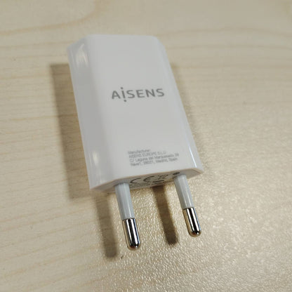 296394 - AISENS A110-0063 Karikues Mini USB (5V/1A) i Bardhë
