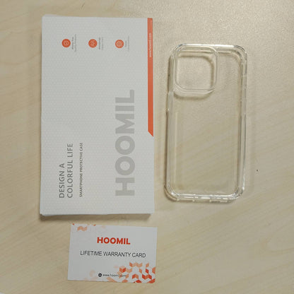 296408 - HOOMIL Mbrojtëse për iPhone 14 Pro 6.1 inç, transparente kundër zverdhjes, mbrojtëse ndaj goditjeve - kristalore