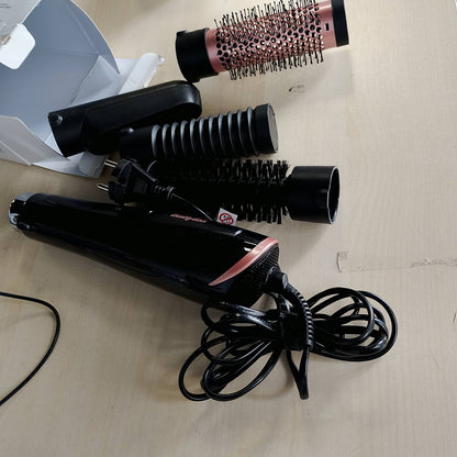 296641 - BABYLISS Furçë me ajër të nxehtë AS126E, 1000W, 3 aksesorë, 2 cilësime temperature, goditje e ftohtë, Teknologji Jonike, e zezë