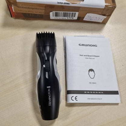 296976 - REMINGTON - Prerës Elektrik për Mjekër MB320C, tehe qeramike ergonomike, 9 cilësime 1.5-18 mm, rrjet/bateri, furçë e përfshirë