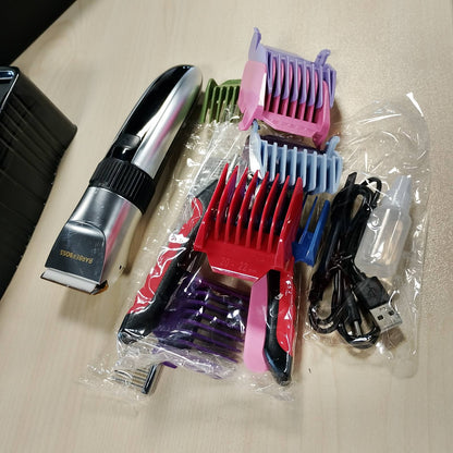 297020 - BARBERBOSS Qethëse elektrike për kafshë shtëpiake pa tel, Tehe qeramike, Ekran LED, Karikim i shpejtë, QR-9082