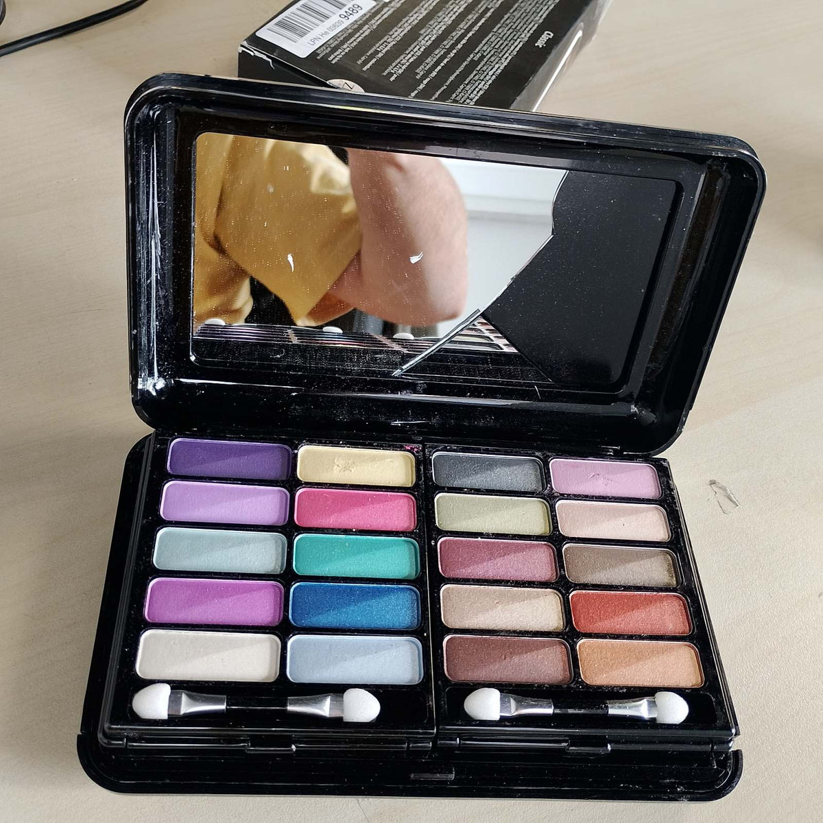 297064 - ZMILE COSMETICS Classic Beauty Box kozmetikë vegane me pasqyrë, Set i vogël grimi për udhëtim