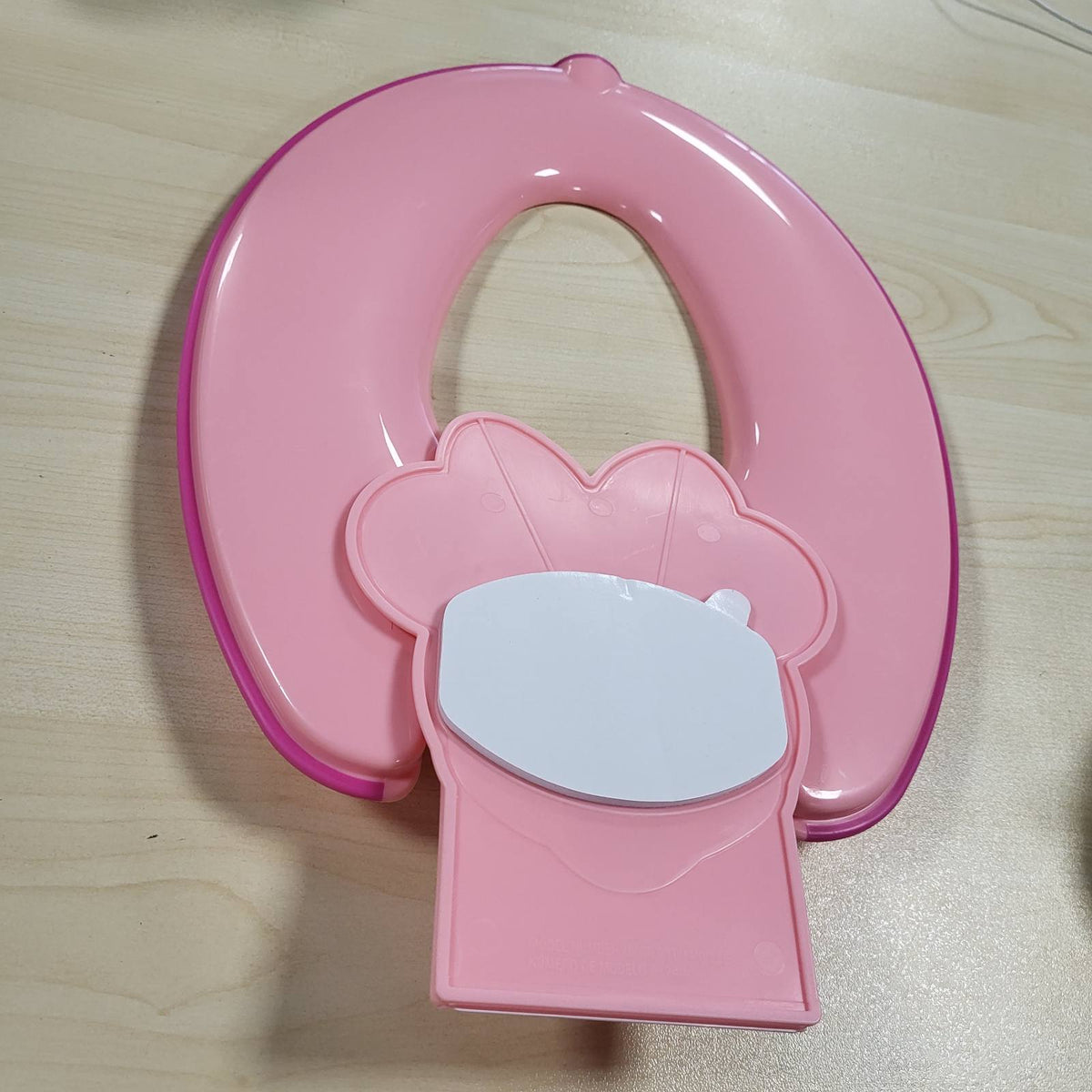 297174 - BRIGHT STARTS - Kapëse tualeti Disney Baby Minnie Mouse Flip & Sit, për fëmijë nga 18 muaj, rozë, kapëse e sigurt me doreza që nuk rrëshqasin