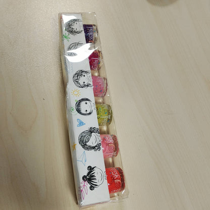 297241 - KËRMJTË 516332, Set Dhurate për Manikyr për Fëmijë, Mini 6x7ml, Me Bazë Uji, I Larëshëm, I Sigurt, Vegan