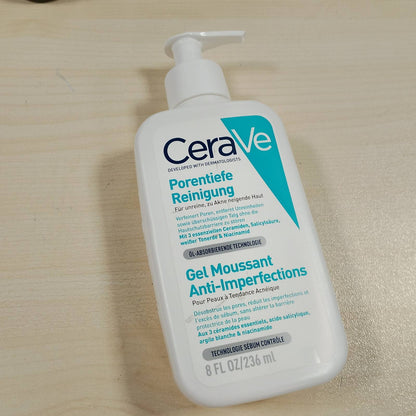 297517 - CERA VE Xhel pastrues me shkumë për fytyrën, 236 ml, acid salicilik, për lëkurë me njolla dhe akne