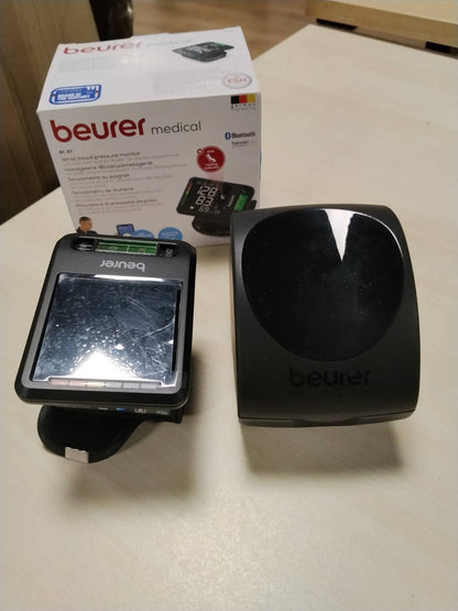 297926 - BEURER Monitor i tensionit të gjakut për kyçin e dorës BC 87, ekran XL, lidhje aplikacioni, i validuar klinikisht, tregues rreziku me ngjyra, zbulim aritmie