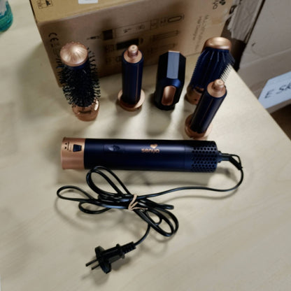 298008 - SENYA Furçë dhe tharëse flokësh 5-në-1, 1000W, ajër të nxehtë, stilizues shumëfunksional, Blu marine