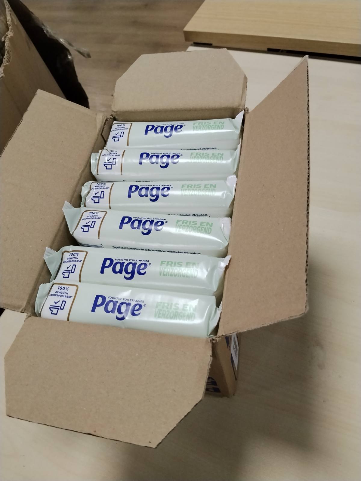 298324 - PAGE® Fresh and Caring Maxi (Aloe Vera) - Letër Higjienike e Lagësht - 456 fletë - 12 x 38 copë - me Aloe Vera dhe Kamomil