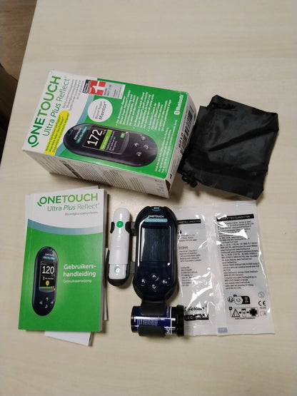 298383 - OneTouch Ultra Plus Reflect® Matësi i glukozës në gjak (mg/dl) | 1 metër, 10 shirita testimi, 10 lanceta, 1 pajisje lancimi, 1 kuti | Stiftung Warentest SHUMË MIRË (1.5)