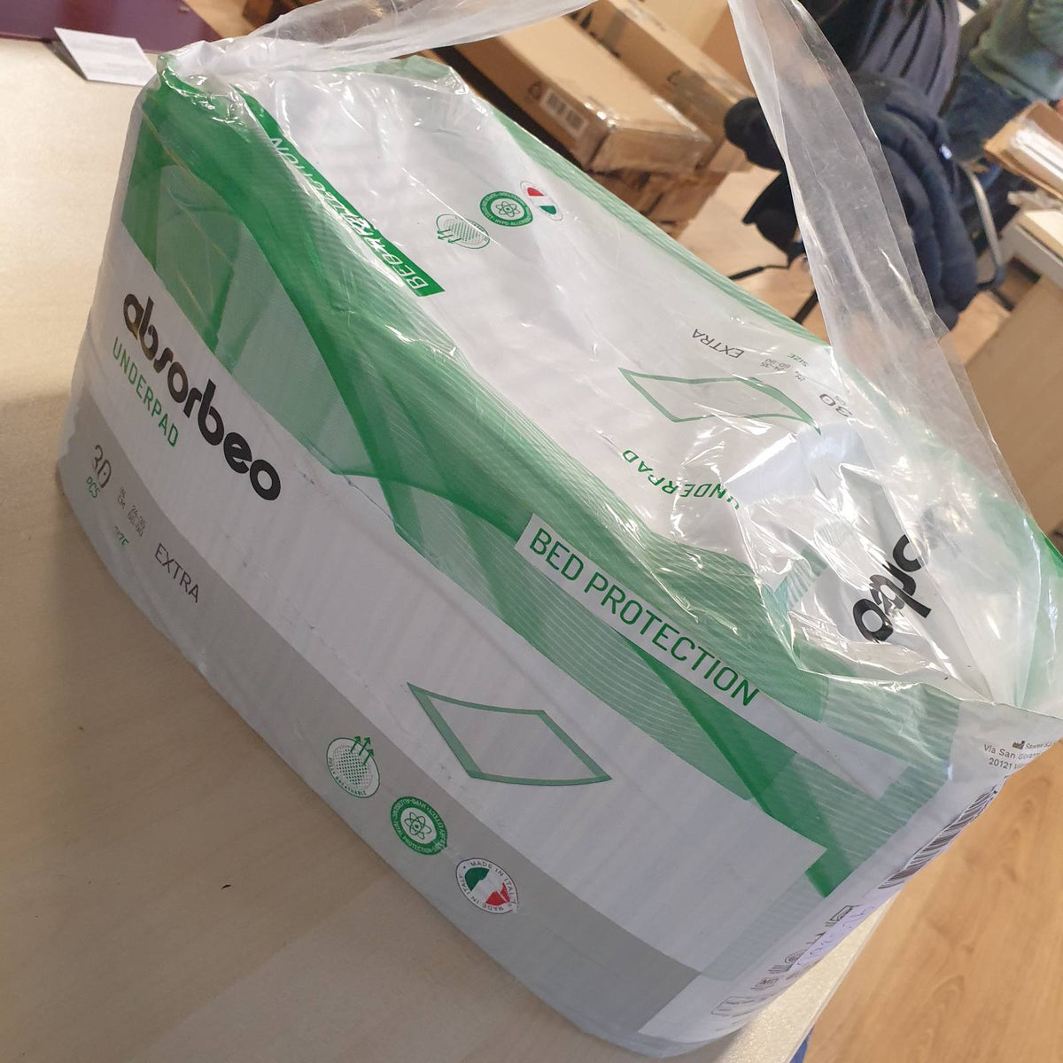 298516 - Mbrojtëse shtrati Absorbeo EXTRA, 30 copë, 60 x 90 cm, Efekt Super Dry, hipoalergjike, plotësisht të frymëmarrshme