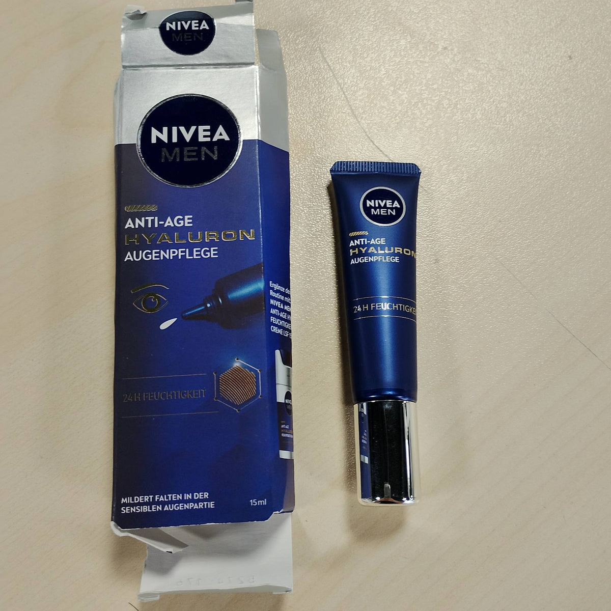 298603 - NIVEA MEN Anti-Age Hyaluron Eye Care, 15 ml, krem për sytë me acid hialuronik