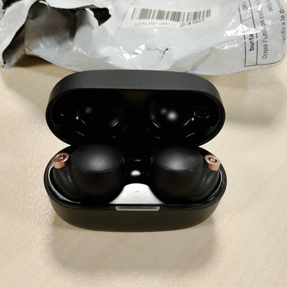 298951 - SONY Kufje Bluetooth WF-1000XM4, Anulim Zhurme, Jetëgjatësi Baterie deri në 24 orë, Kuti Karikimi, Lidhje Bluetooth me shumë pika, Alexa dhe Asistent Google të integruar, Ngjyrë: Të zeza