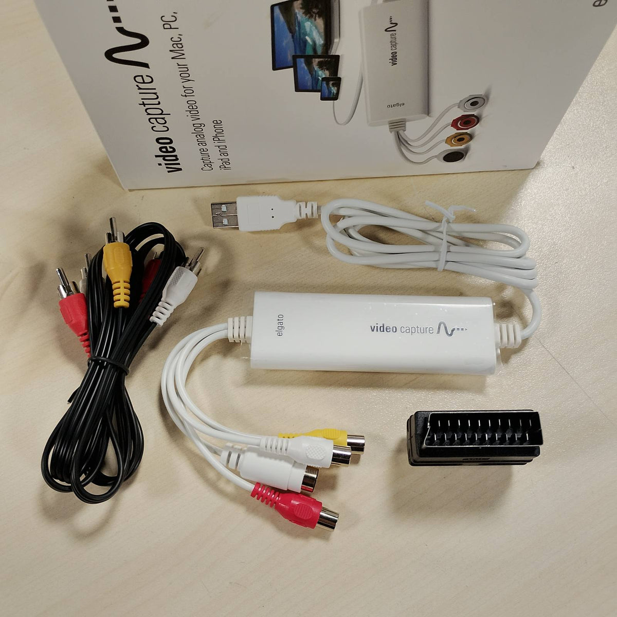 299017 - ELGATO Video Capture, Pajisje kapëse USB 2.0, konvertim analog-dixhital për Mac, Windows ose iPad