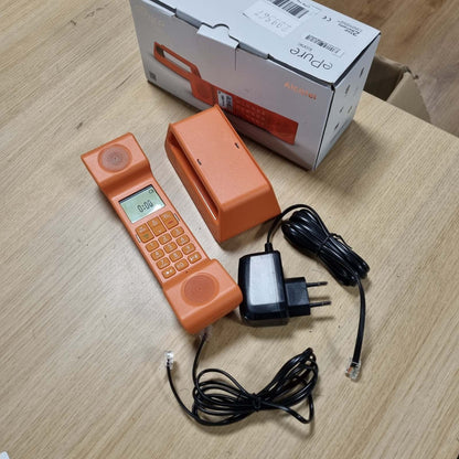 299367 - ALCATEL ePure Iconic - Telefon fiks pa tel DECT - Dizajn klasik - Ekran grafik i madh me rezolucion të lartë - Funksion pa duar - Funksion bllokimi thirrjesh - Portokalli
