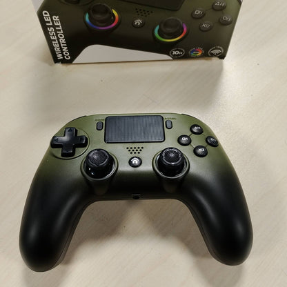 299401 - SUBSONIC Kontrollues LED pa tel Jeshile për PS5, llamba dhe LED të programueshëm, funksion dridhjeje, Touchpad, i pajtueshëm me Playstation 5 dhe PC