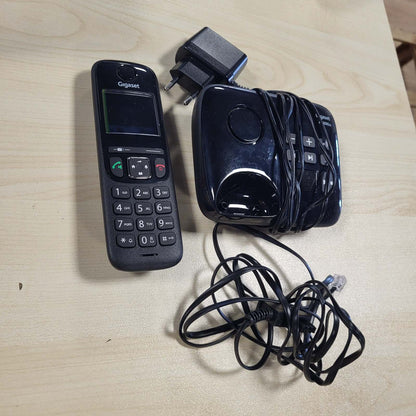 299434 - GIGASET AS690A Telefon DECT pa tel, sekretari, ekran i madh me kontrast të lartë, profile tingulli të rregullueshme, funksion pa duar, mbrojtje nga thirrjet, i zi