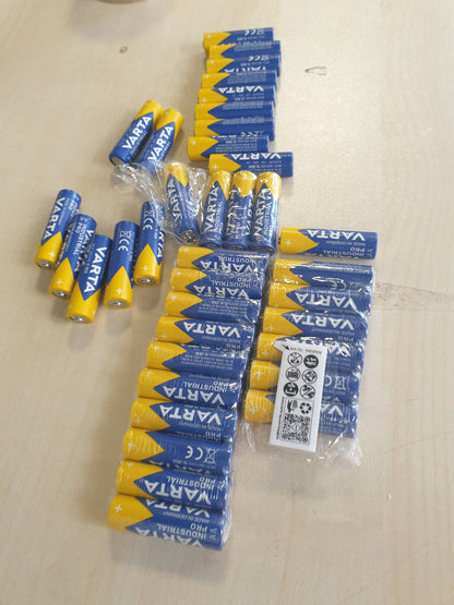299725 - VARTA Bateri AA, Industrial Pro, Alkaline, 1.5V, 40 copë, paketim miqësor ndaj mjedisit