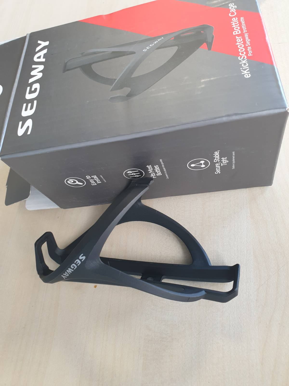299939 - Mbajtëse shishesh për skuterin elektrik Segway - Montim universal për shishe uji në skuter E3 F3 Pro MAX G3 ZT3