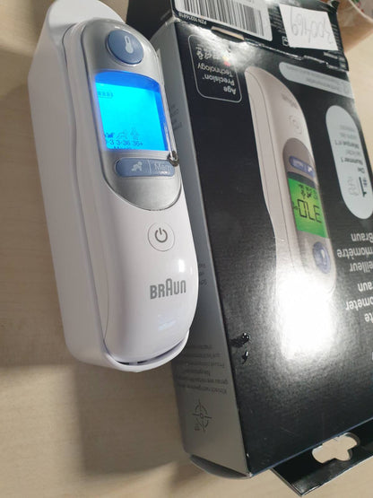 300469 - BRAUN Termometër veshi ThermoScan 7 BRAIRT6520, Teknologjia e Precizionit Age, Ekran dixhital me kodim ngjyrash, Miqësor për foshnje dhe fëmijë të vegjël