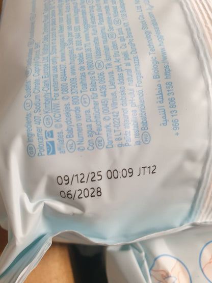 300623 - HUGGIES Peceta për Foshnje Pure, Pako me 18 Copë (Gjithsej 1008 Peceta) - Peceta me 99% Ujë të Pastër - Pa Aromë për Pastrim të Butë