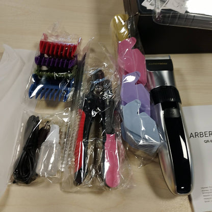 302095 - BARBERBOSS Qethëse elektrike për kafshë shtëpiake, pa tel, tehe qeramike, ekran LED, QR-9082