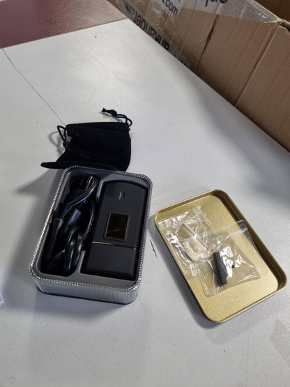 302172 - WAHL Rrojtore Travel Edition Gold - Rrojtore elektrike pa tel dhe e rikarikueshme për burra, për prerjen e flokëve dhe mjekrës, kompakte dhe e lëvizshme