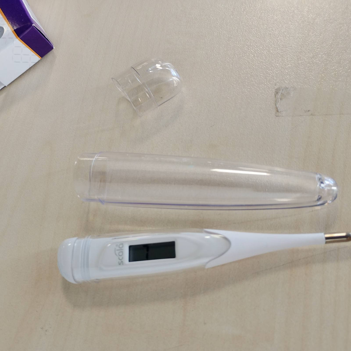 302434 - SCALA Termometër dixhital SC 28 fleksibël – kohë matjeje 10 sekonda, majë fleksibile, alarm për temperaturë, i papërshkueshëm nga uji – për foshnje, fëmijë dhe të rritur
