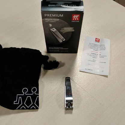 303501 - ZWILLING Prerës thonjsh për thonjtë e duarve dhe të këmbëve, levë e fortë, teh prerës pak i lakuar, hipoalergjik, Premium, Argjend, 60 mm