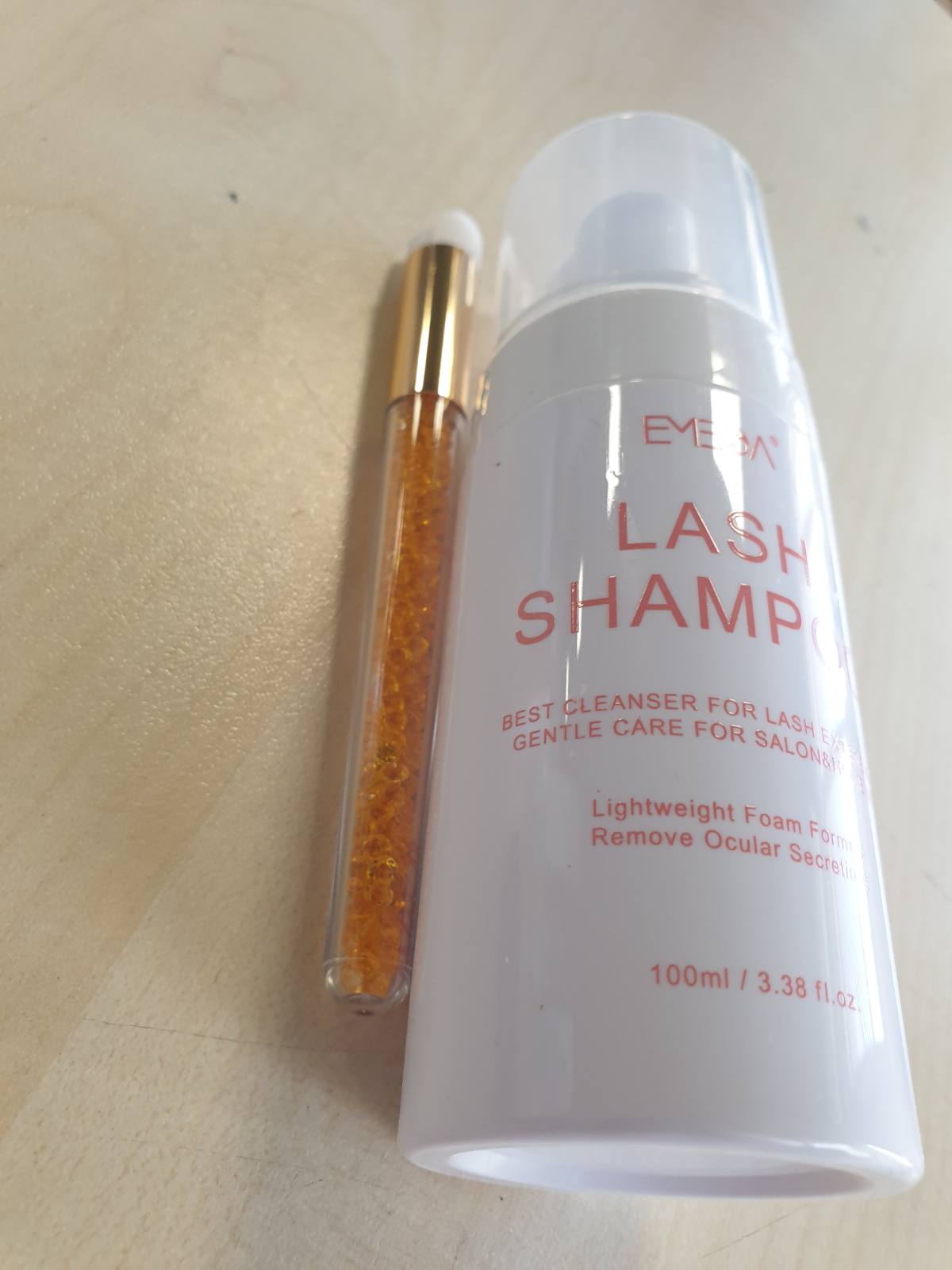 303907 - EMEDA Shampo për Qerpikët 100ml me Furçë, Pastrues me Shkumë për Qerpikët, për Përdorim në Sallon dhe në Shtëpi
