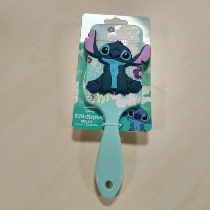 303948 - DISNEY STITCH - Furçë flokësh 3D Lilo & Stitch për zbërthim - Të gjitha llojet e flokëve - Për fëmijë dhe të rritur - Qime të buta - Produkt zyrtar