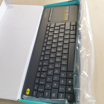 305231 - LOGITECH Tastierë pa tel K400 Plus me prekje, tastierë franceze AZERTY - e zezë